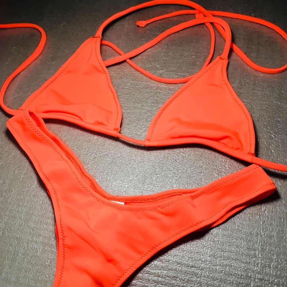 Neon orange bikinis S/M